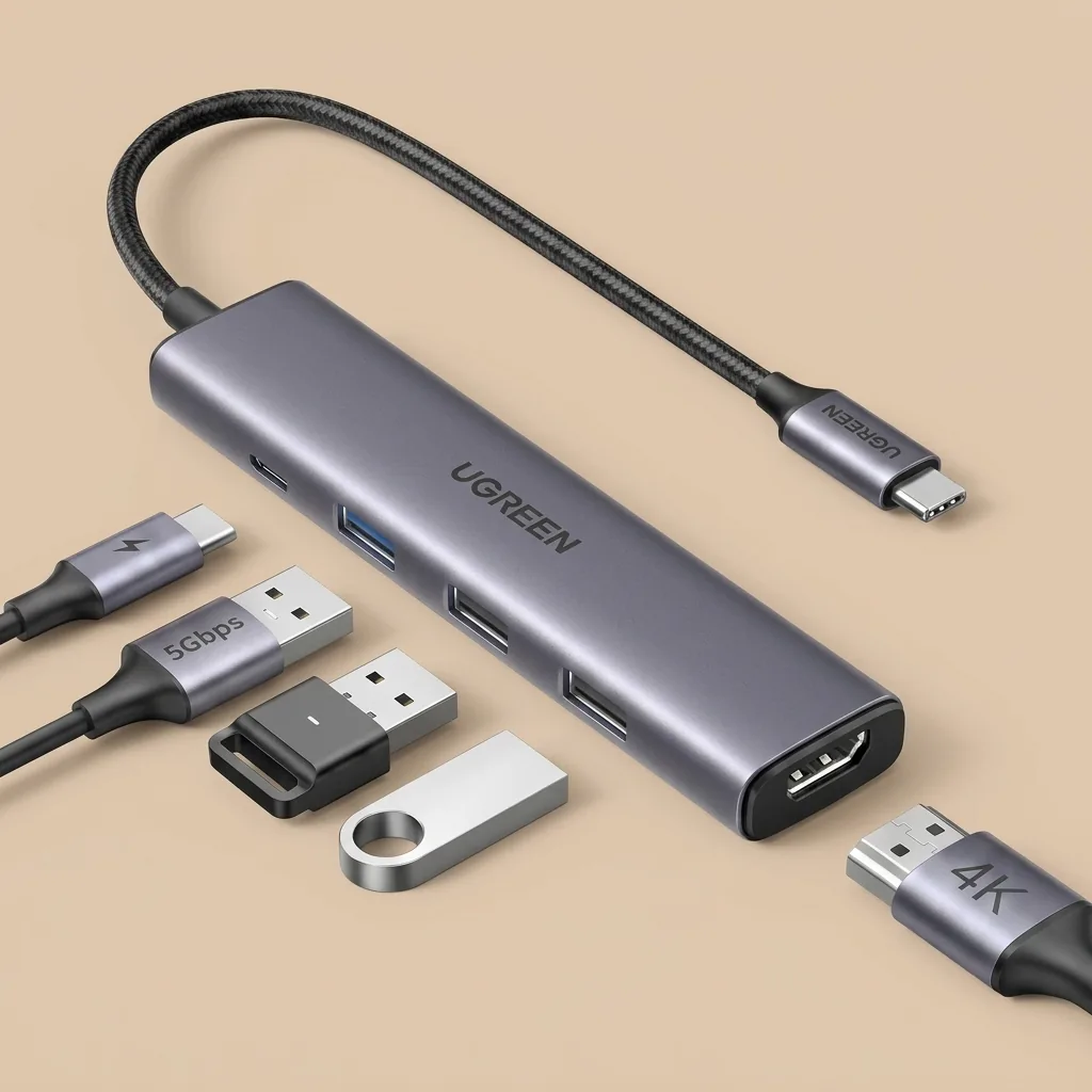 UGREEN USB-C 5-in-1 hub — thumbnail 2
